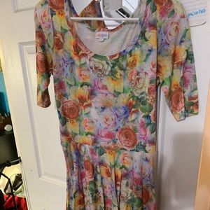Lularoe Nicole flower print dress